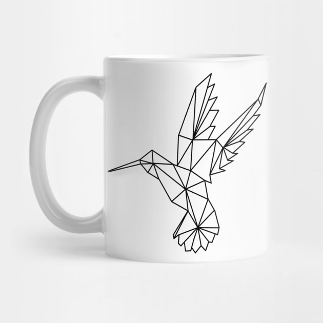 Geometric hummingbird by RosanneCreates